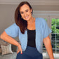 BABY BLUE RELAXED FIT CARDIGAN