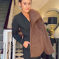 BROWN FUR COAT