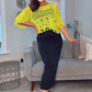 NEON YELLOW CROCHET TOP