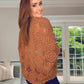 BROWN CROCHET CARDIGAN