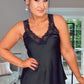 BLACK ESTEE LACE CAMI