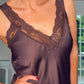 BROWN ESTEE LACE CAMI
