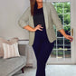KHAKI LINEN FEEL BLAZER