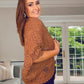 BROWN CROCHET CARDIGAN