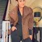 BROWN FUR COAT