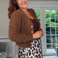 TAN LEOPARD PRINT SKIRT