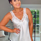 WHITE ESTEE LACE CAMI