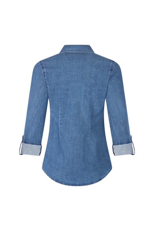 SENSS - THE TRADITIONAL INDIGO STRETCH DENIM SHIRT