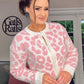 PINK & CREAM LEOPARD CARDIGAN