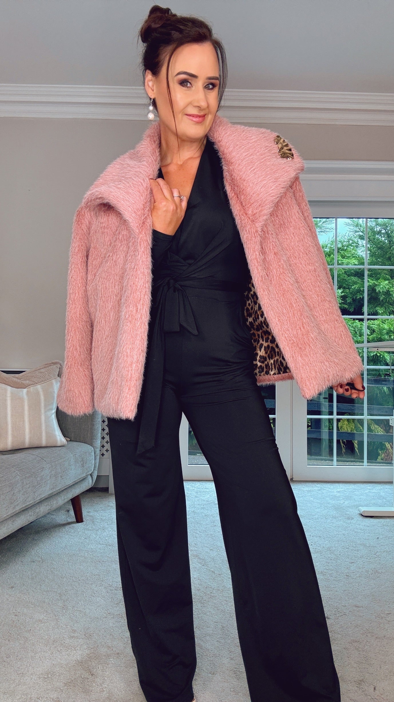 PINK FUR COAT