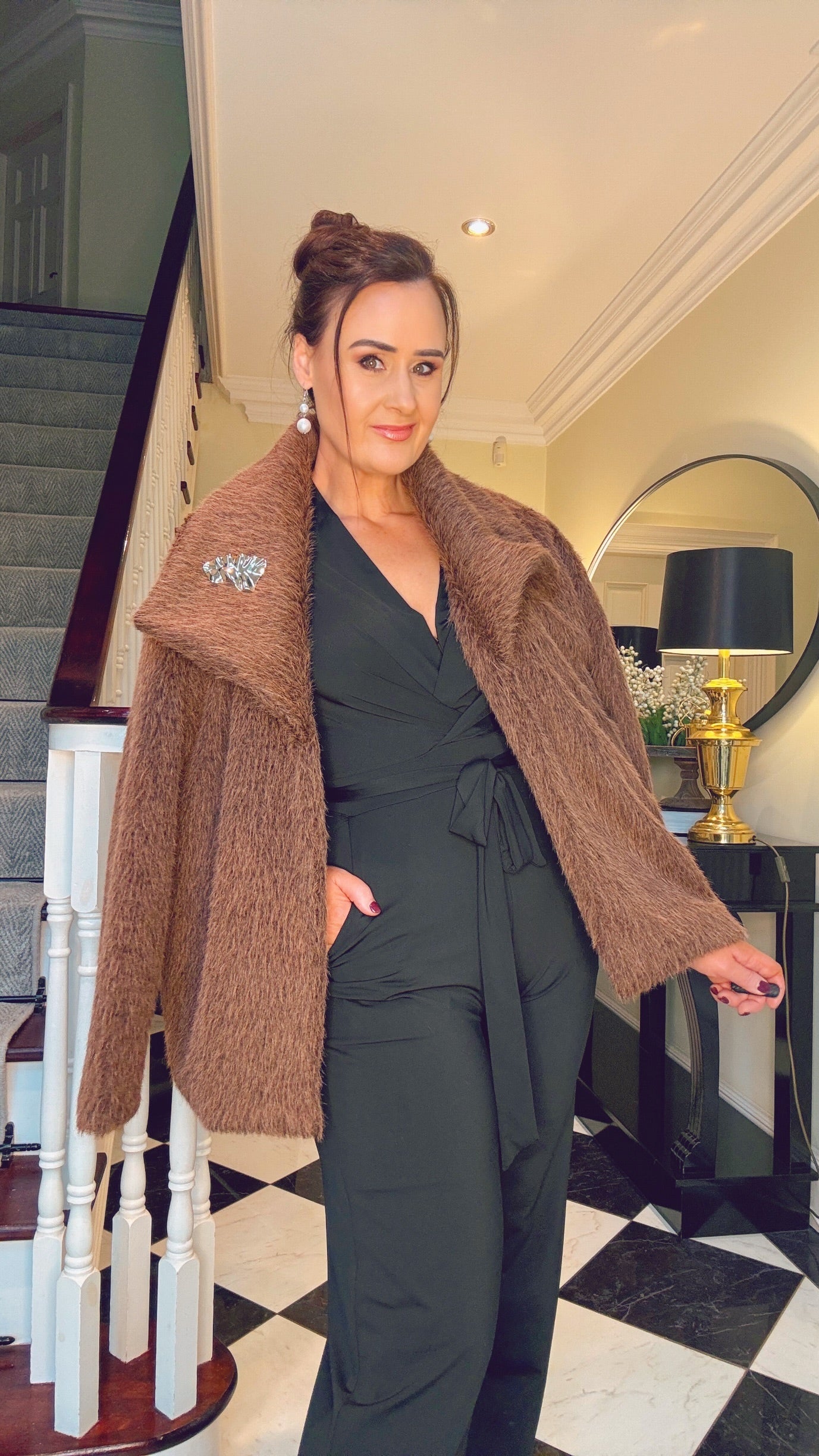 BROWN FUR COAT