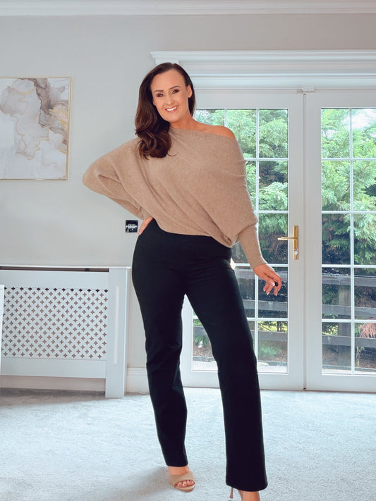 OFF SHOULDER BISCUIT JUMPER