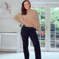 SENSS BLACK Sculpting Straight Leg Jeans