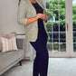 KHAKI LINEN FEEL BLAZER