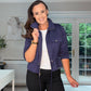 SENSS NAVY ZIP TIE WAIST JACKET