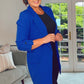 COBALT OVERSIZED BLUE LONGLINE BLAZER