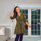KHAKI & BLACK ARCHIE SHORT DRESS
