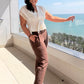 SENSS LIGHT WEIGHT SUMMER TROUSERS (BROWN)