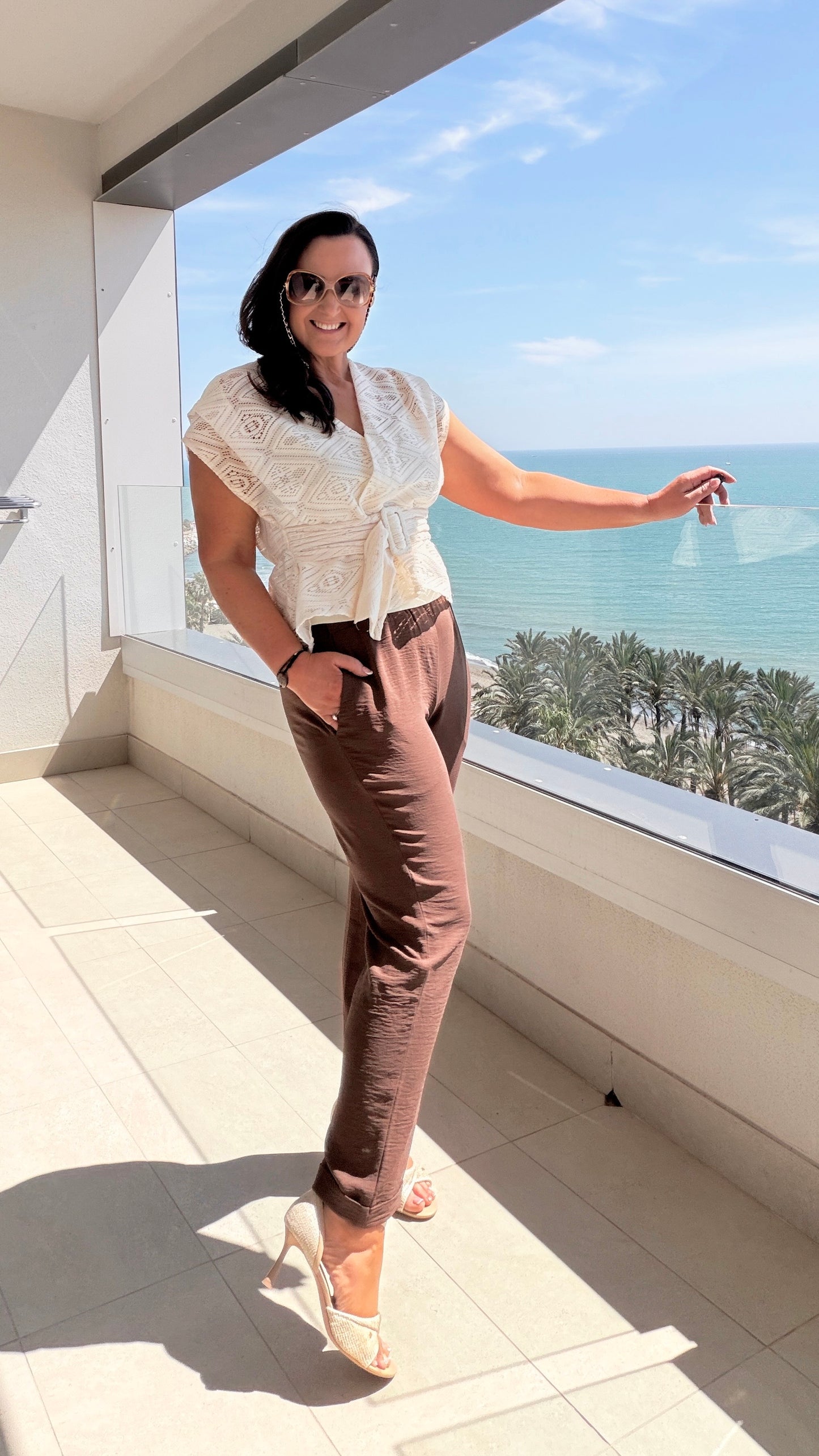 SENSS LIGHT WEIGHT SUMMER TROUSERS (BROWN)