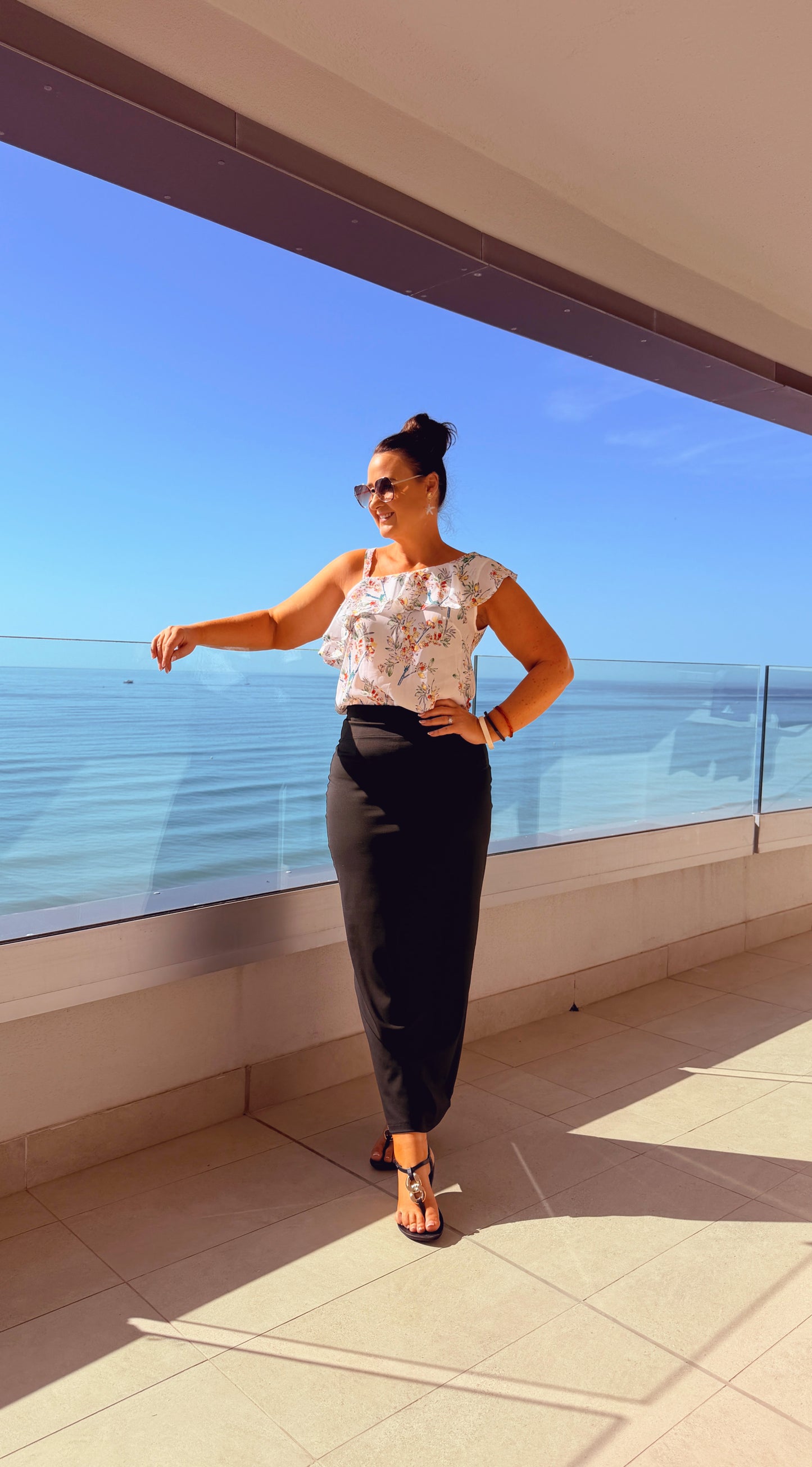 SENSS BLACK MAXI SKIRT