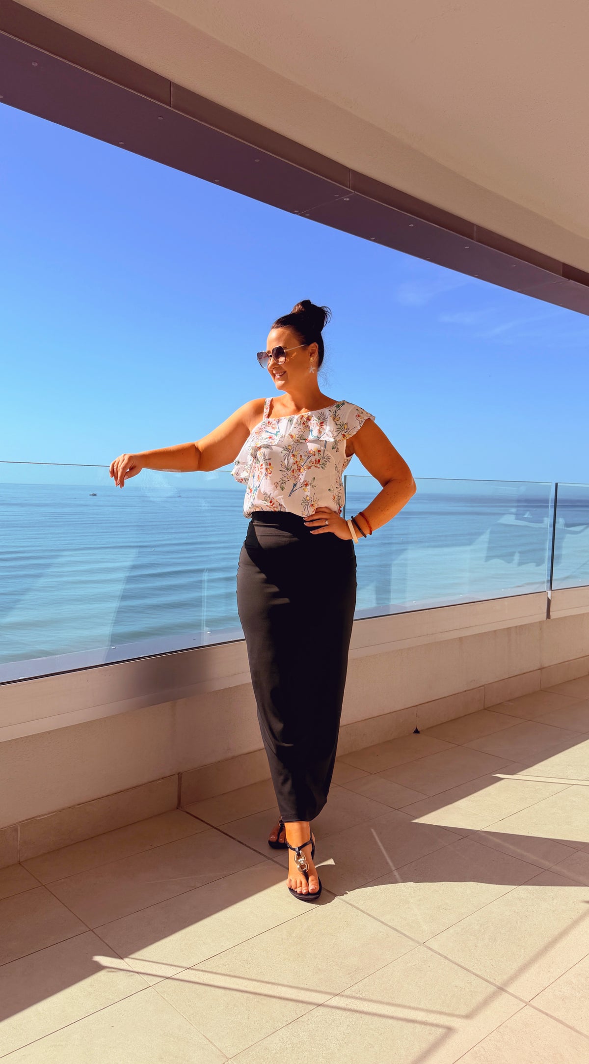 SENSS BLACK MAXI SKIRT