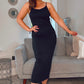 BLACK SUMMER MAXI with spaghetti straps