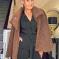 BROWN FUR COAT