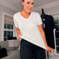 SENSS WHITE QUALITY BAMBOO T-SHIRT
