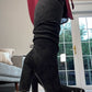 BLACK KNEE HIGH BOOTS
