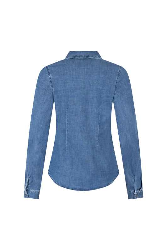 SENSS - THE TRADITIONAL INDIGO STRETCH DENIM SHIRT