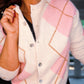 PINK DIAMOND PATTERN CARDIGAN