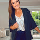 BLACK BATWING RELAXED CARDIGAN