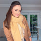 2 Tone Cream/Beige Scarf