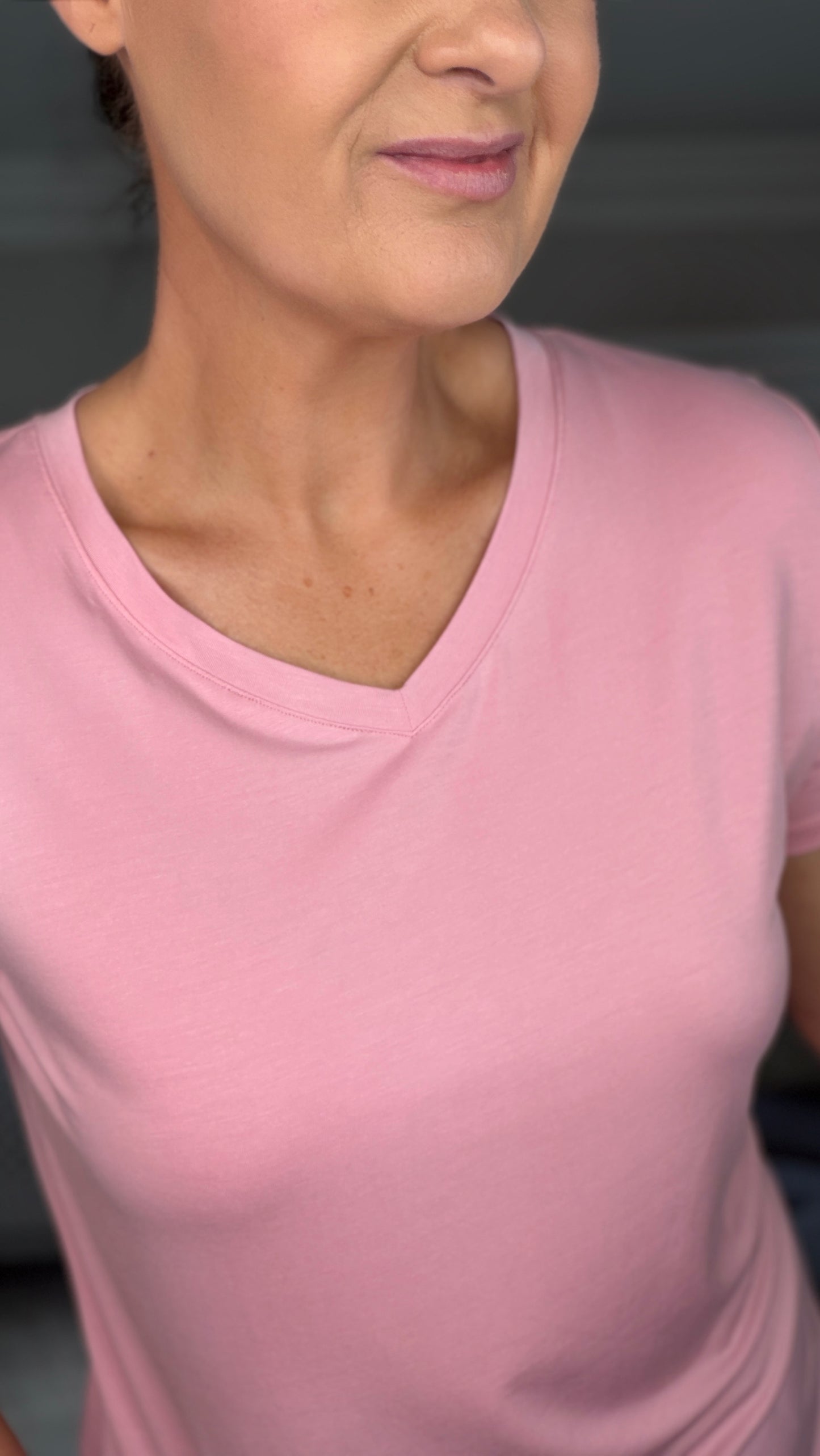 SENSS PINK QUALITY BAMBOO T-SHIRT