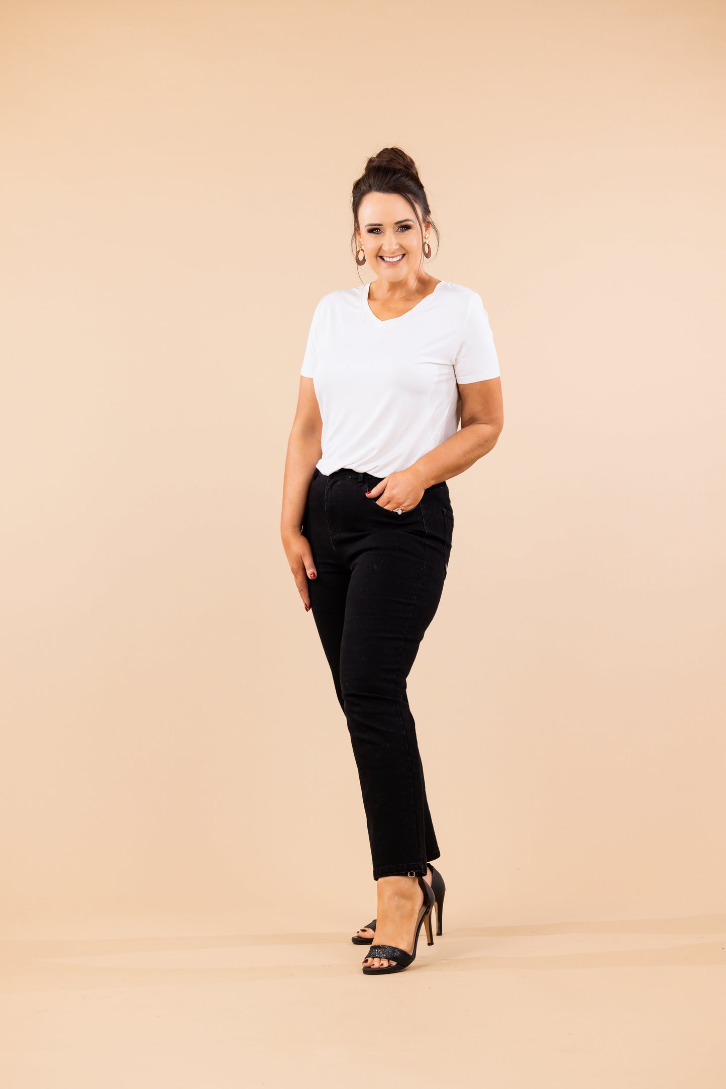 THE SENSS MOM JEANS - BLACK