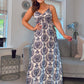 ELENA NAVY SUN MAXI DRESS