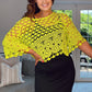 NEON YELLOW CROCHET TOP