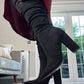 BLACK KNEE HIGH BOOTS
