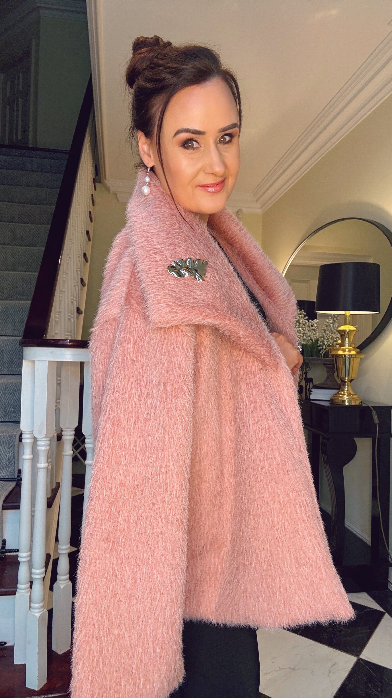 PINK FUR COAT