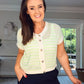 MINT GREEN STRIPE CARDIGAN