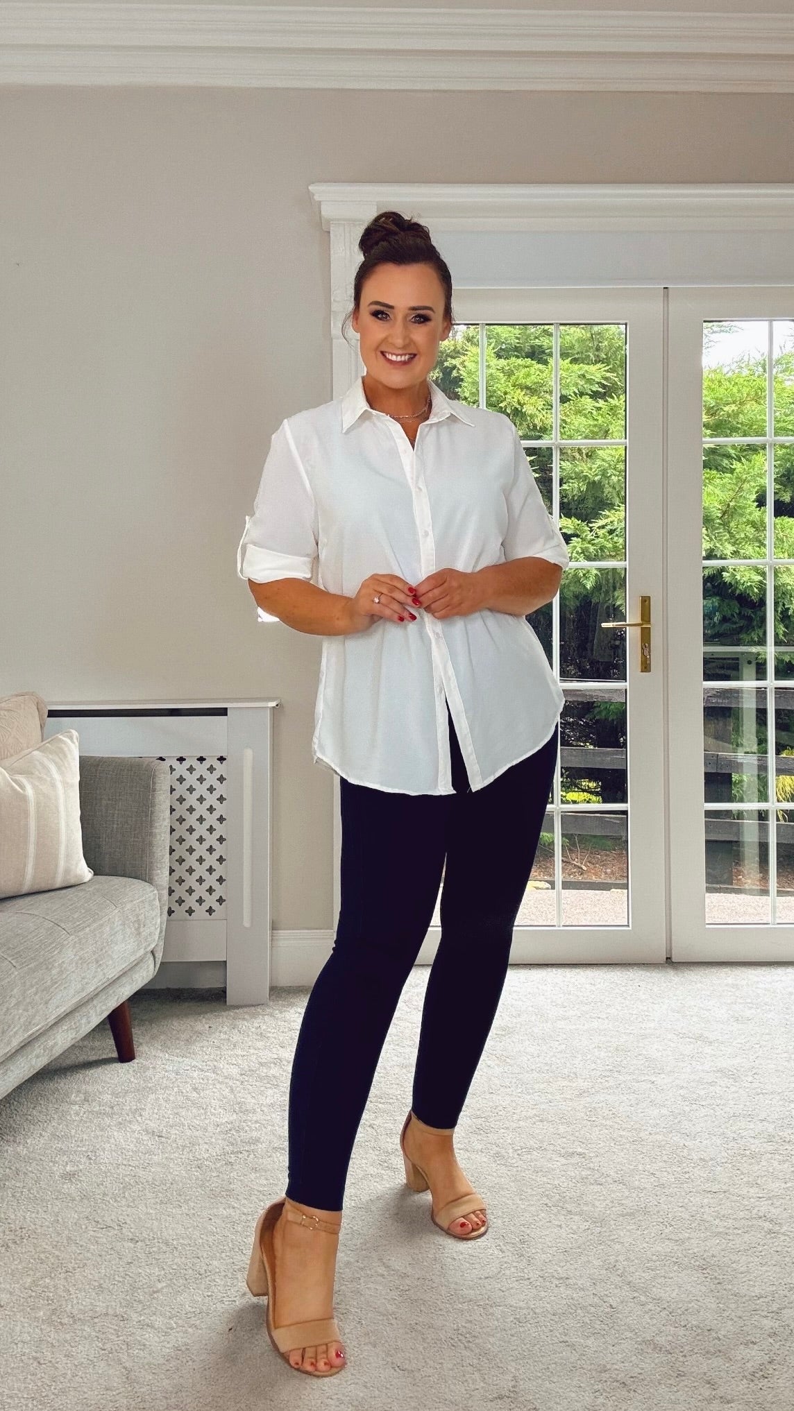 OVERSIZED SIMPLE WHITE CHRISTY SHIRT