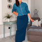 SENSS NAVY MAXI SKIRT