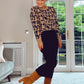 LEOPARD PRINT KILKY JUMPER