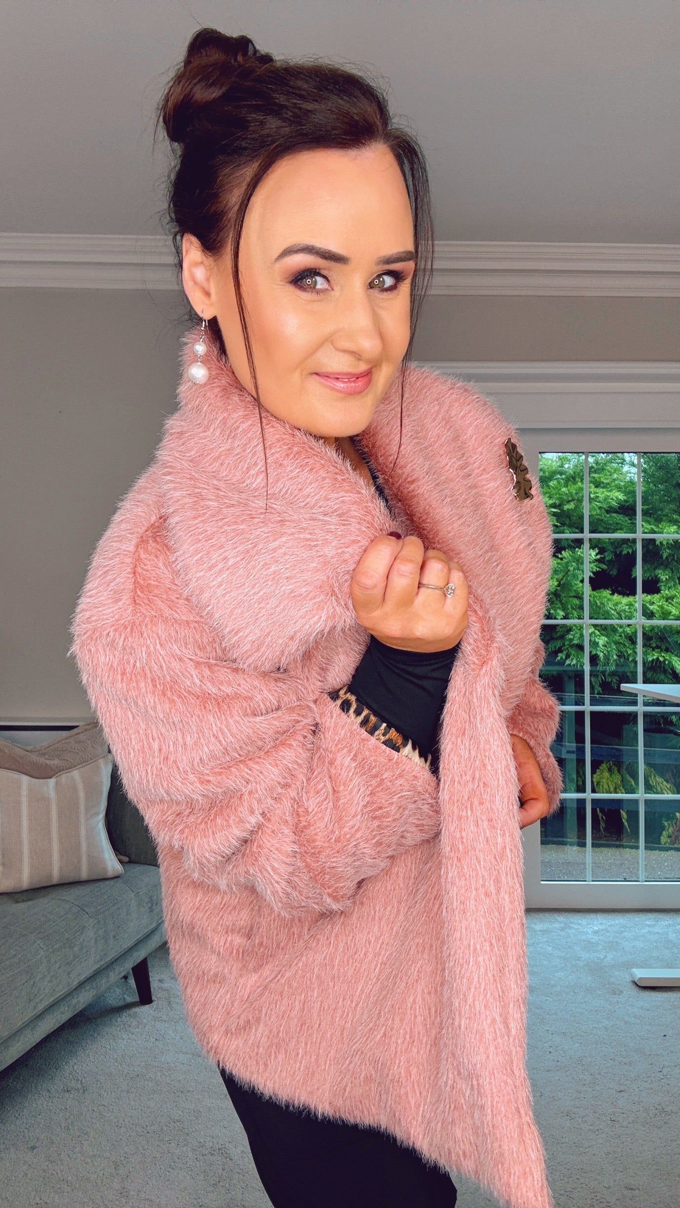 PINK FUR COAT