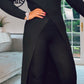 BLACK LONG JUMPER / DRESS with front slits