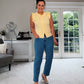 BUTTER YELLOW SLEEVELESS WAISTCOAT