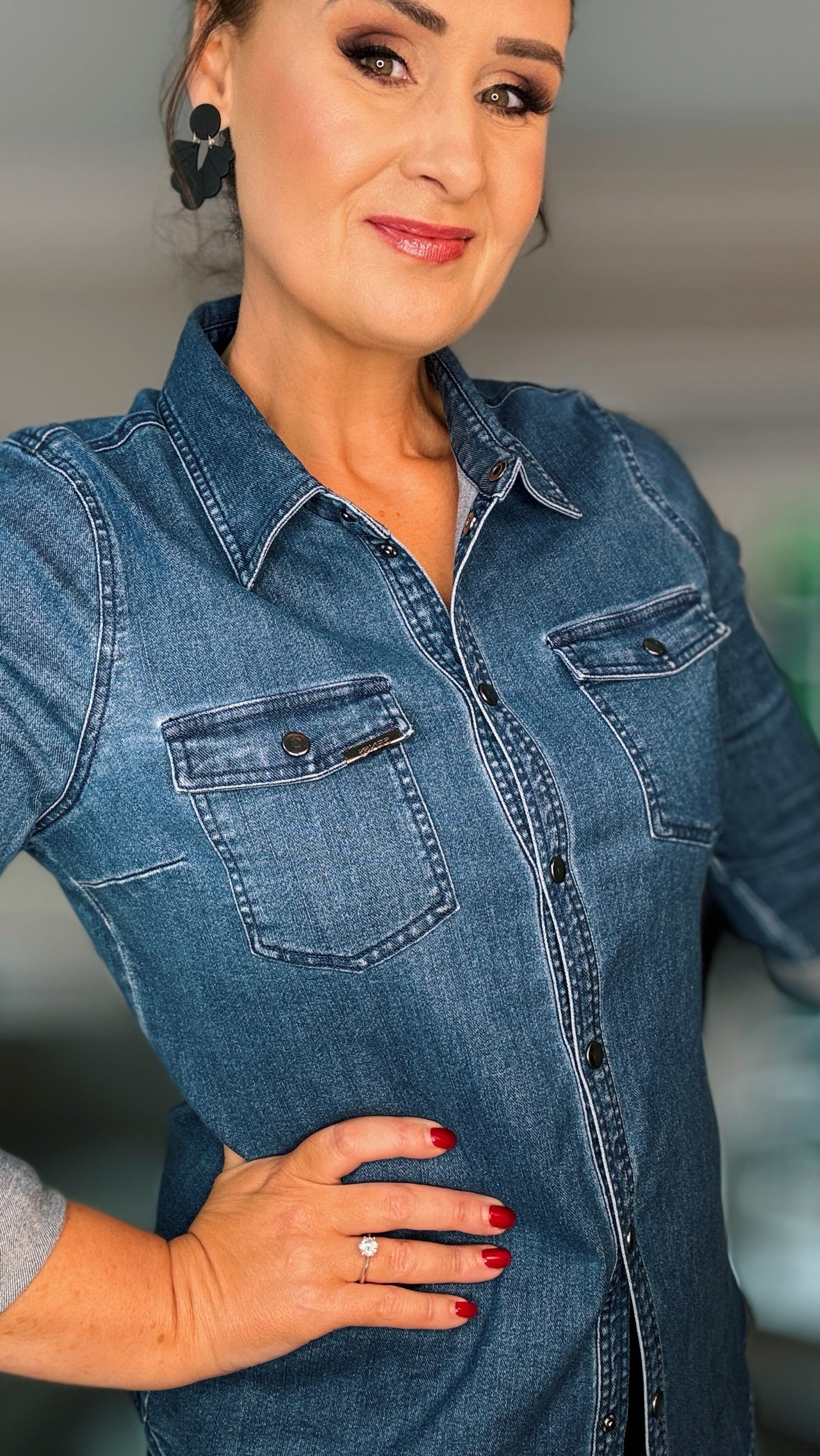 SENSS - THE TRADITIONAL INDIGO STRETCH DENIM SHIRT