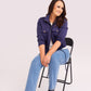 SENSS NAVY ZIP TIE WAIST JACKET