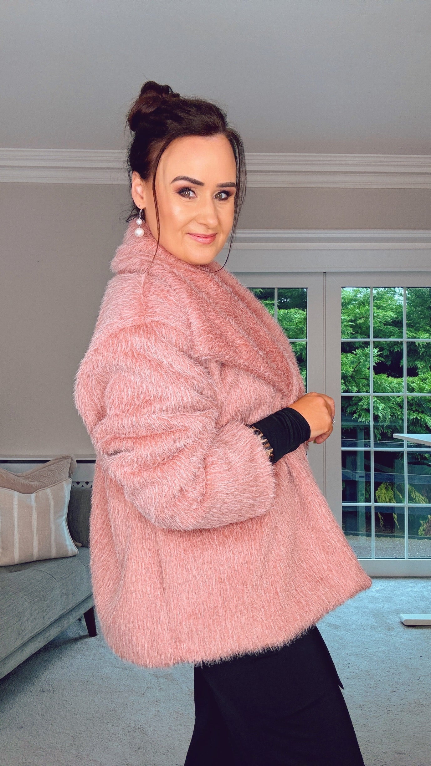 PINK FUR COAT