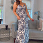 ELENA NAVY SUN MAXI DRESS
